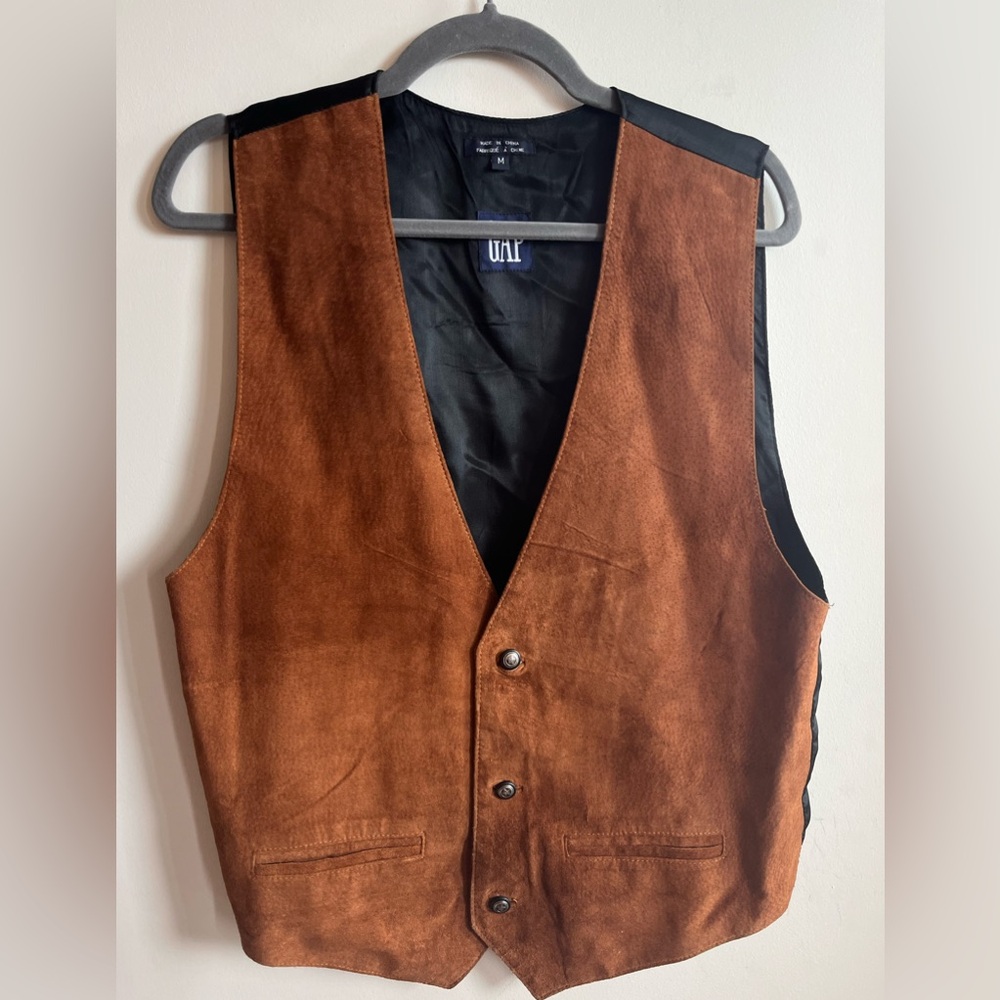 GAP Vintage Suede Leather Vest